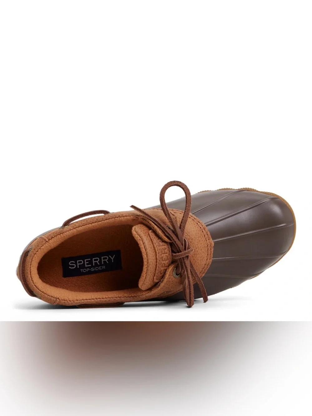 Sperry Brown Duck-Style Lace-Up Waterproof Shoes